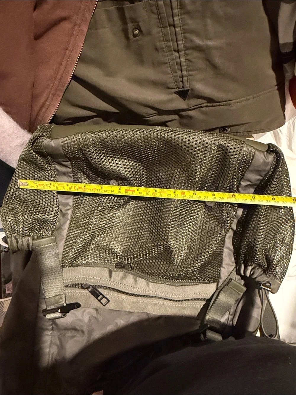 lululemon athletica Tan Roll-Top Backpack with Mesh Pockets